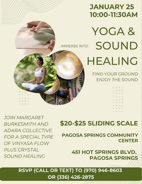 SATURDAY SOUND HEALING EVENT!